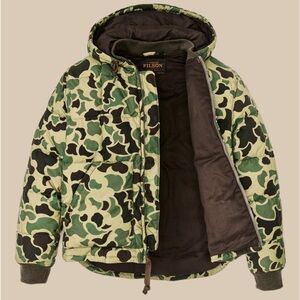 Filson waxed down jacket NWT